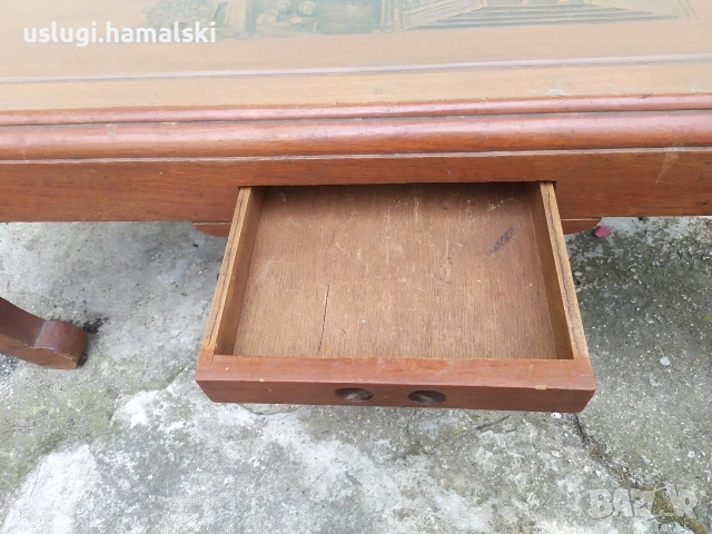 Старинна азиатска маса с дърворезба, снимка 3 - Антикварни и старинни предмети - 54125790