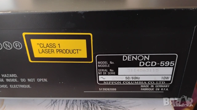 Denon DCD-595, снимка 6 - Други - 55078825