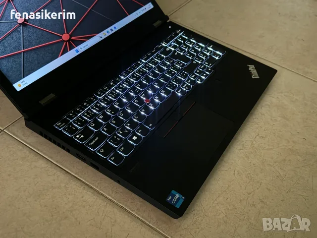 15.6' Full HD Core i7-11800H Lenovo ThinkPad P15 Gen 2 32GB DDR4/512GB NVMe/Nvidia T1200 4GB/Бат 6ч., снимка 6 - Лаптопи за работа - 55627404