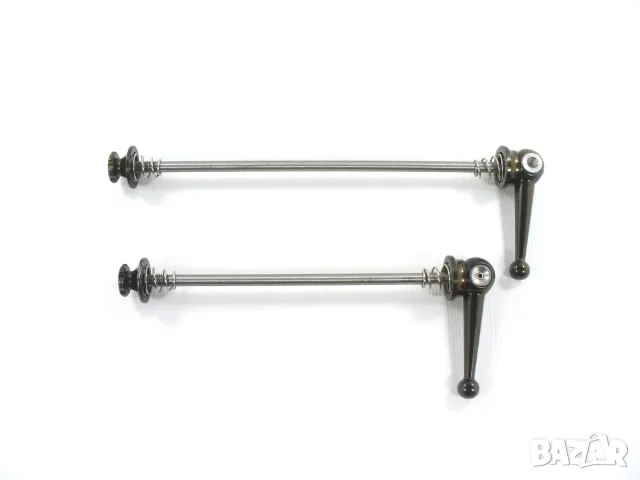 Titanium QR 5x100 & 5x130-135 Brown ултралеки автомати за бързо освобождаване, комплект