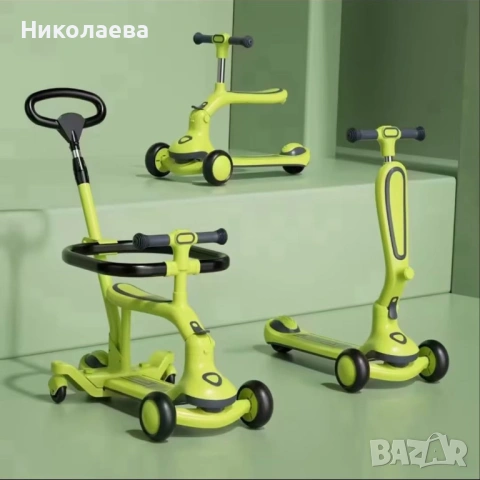 Скутер тротинетка 3 в 1, снимка 6 - Детски велосипеди, триколки и коли - 54448462