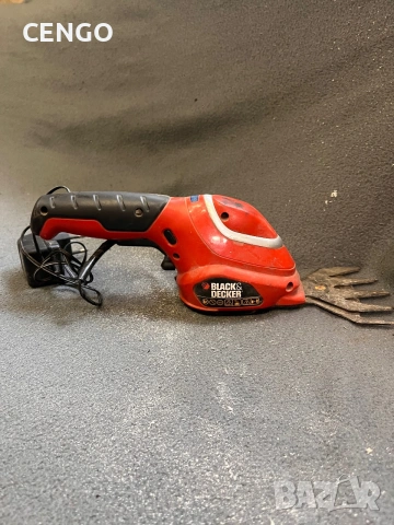 Black+Decker 7.2V акумулаторна ножица за трева и храсти + зарядно