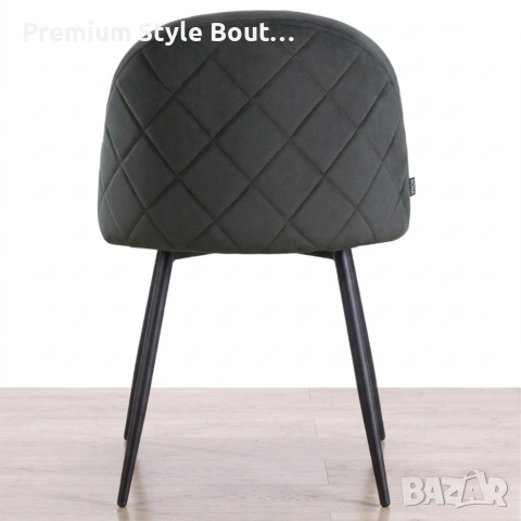 Дизайнерски сив стол FARO – тапициран, стабилен и удобен, снимка 7 - Столове - 53990726