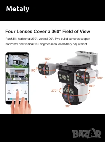 10К LS Vision kamera за видео наблюдение, снимка 9 - Друга електроника - 54568692