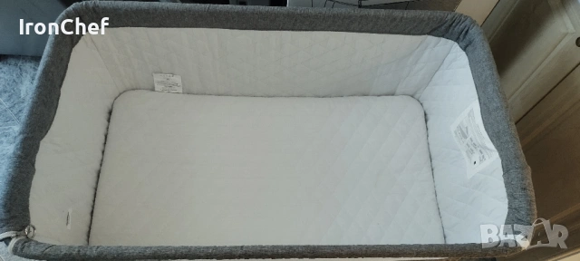 Бебешко легло Cangaroo - Connect us, сиво, снимка 2 - Кошарки - 54312084