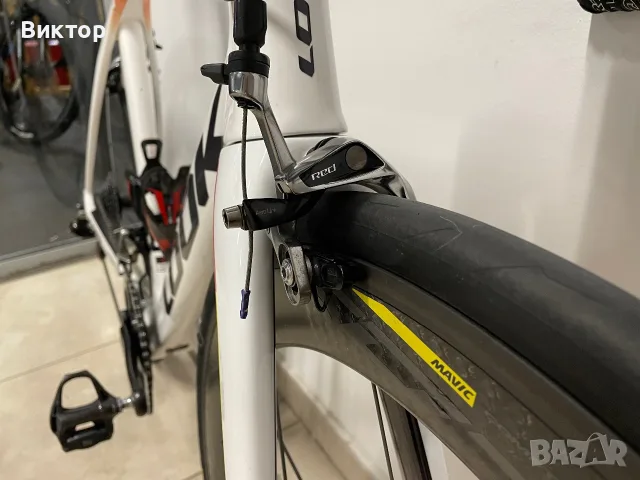 Шосеен велосипед Look 795 Blade RS (Размер S) – Sram Red 2x10 + Quarq + Mavic Comete 60мм, снимка 4 - Велосипеди - 55692869