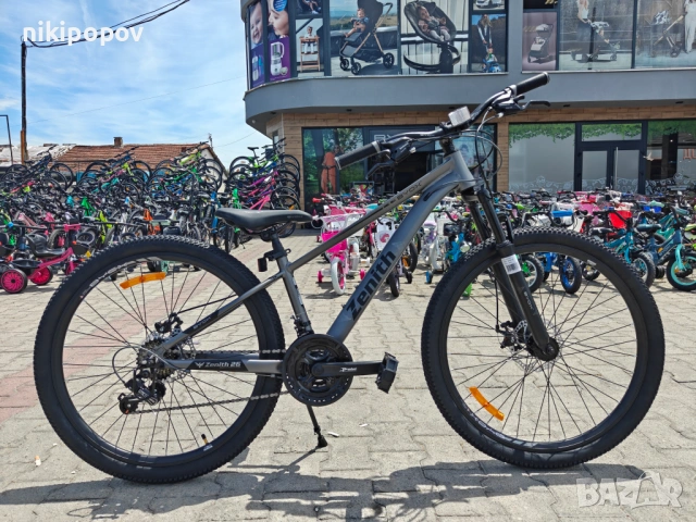 X Алуминиев велосипед 26" ZENITH сив, снимка 12 - Велосипеди - 54940017