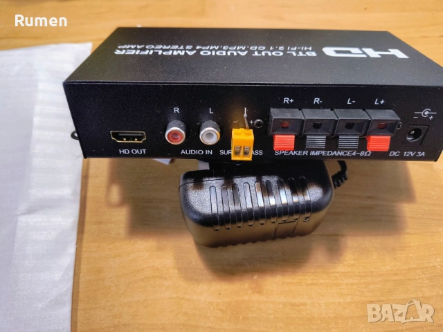 Аудио усилвател / audio power amplifier, снимка 3 - Ресийвъри, усилватели, смесителни пултове - 54441436