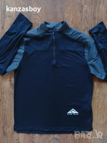 Nike M NK DF TRAIL ELMNT TOP HZ - мъжка блуза р-р М, снимка 8 - Блузи - 54380414