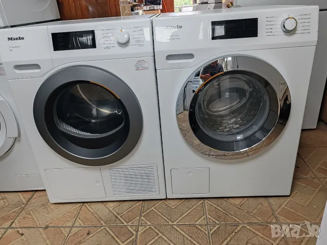 Комплект пералня Miele W1 9кг А+++ и сушилня с термопомпа Miele T1 A +++ 8 кг с 2 години гаранция! , снимка 2 - Перални - 55438934