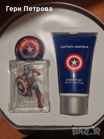 Marvel Avengers Captain America 2pc Gift Set EDT 1.7 oz 50 ml, снимка 3 - Мъжки парфюми - 55595593