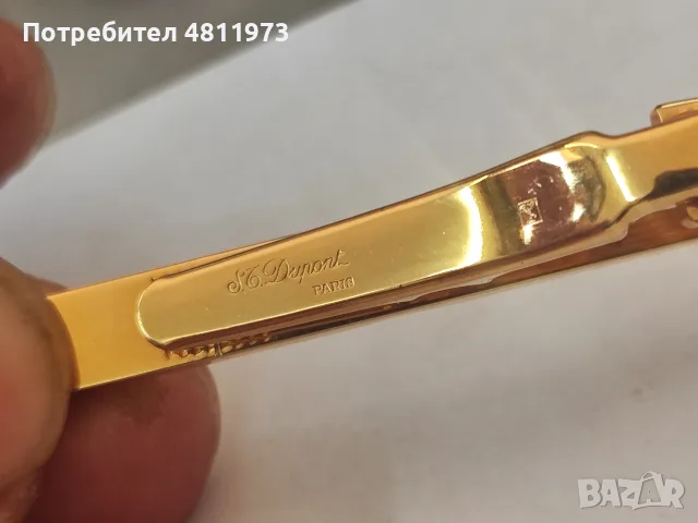 Оригинална игла за вратовръзка S.T. Dupont, снимка 5 - Колекции - 55612578
