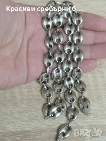 Сребърен ланец, сребро 925 42.83 грама, снимка 2 - Колиета, медальони, синджири - 54163272