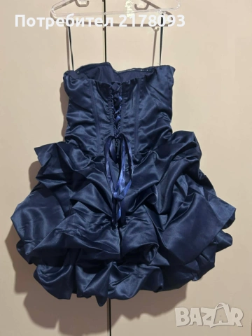 Тъмно синя официална рокля, снимка 3 - Рокли - 54169377