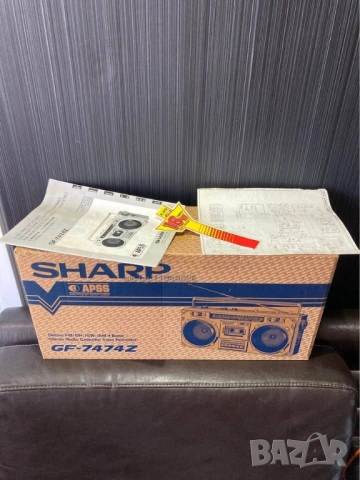 	SHARP GF-7474Z VINTAGE RETRO BOOMBOX радио касетофон, снимка 2 - Радиокасетофони, транзистори - 54451446