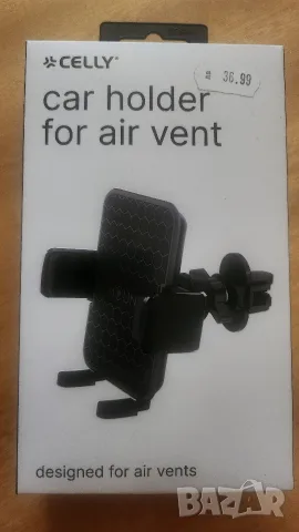 Универсална стойка за кола Celly Mount Vent Plus BK, снимка 6 - Аксесоари и консумативи - 55339973