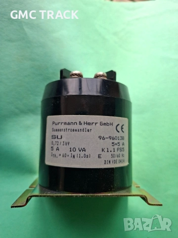 Токов трансформатор Purrmann&Herr Gmbh 5A 10VA, снимка 5 - Друга електроника - 55276329