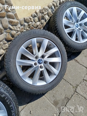 4 броя алуминиеви джанти 17" 5х112 Оригинални на Шкода, снимка 3 - Гуми и джанти - 54067367