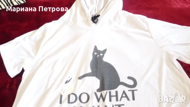 Дамски памучни суичъри, размер 5XL - 2 броя, снимка 3 - Суичъри - 55472860