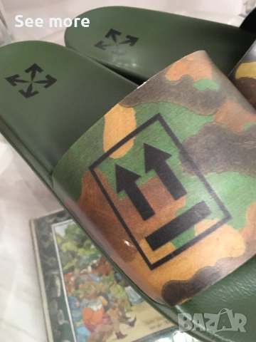 Off-White мъжки чехли 45, снимка 9 - Джапанки - 54450297