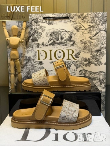 Dior ⚜️Дамски Чехли , снимка 2 - Чехли - 54553442