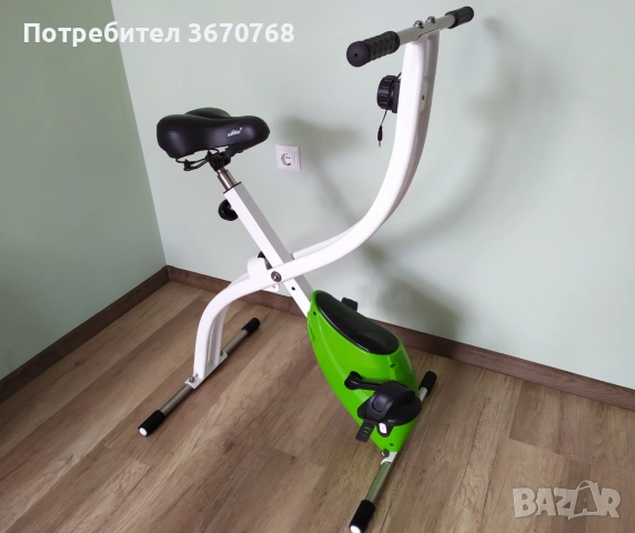 Сгъваем домашен велотренажор, снимка 2 - Фитнес уреди - 54015775