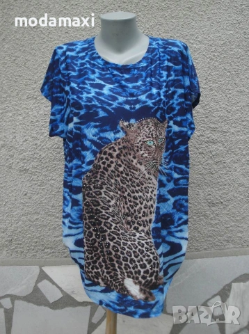 3XL Нова блуза с леопард 