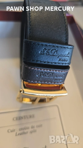 Продавам мъжки, луксозен колан S.T. Dupont, снимка 5 - Колани - 55266939