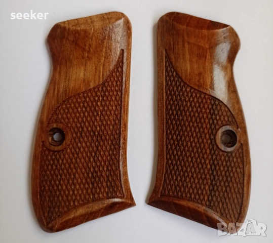 Дървени чирени за пистолет CZ 75 Compact, снимка 2 - Оборудване и аксесоари за оръжия - 53730495