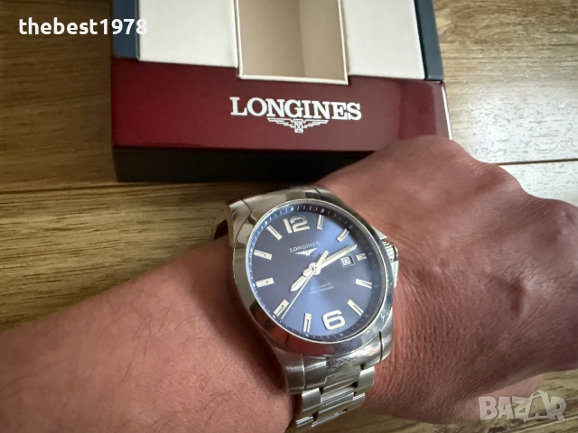 Longines Conquest Automatic 43mm Blue Dial/Eta 2892-2/Ref 37784966, снимка 3 - Мъжки - 54530663