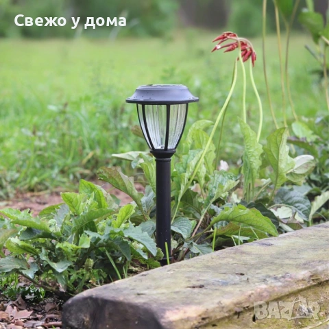 Комплект соларни градински лампи 10 броя – LED външни фенери IP44, снимка 3 - Соларни лампи - 54641767