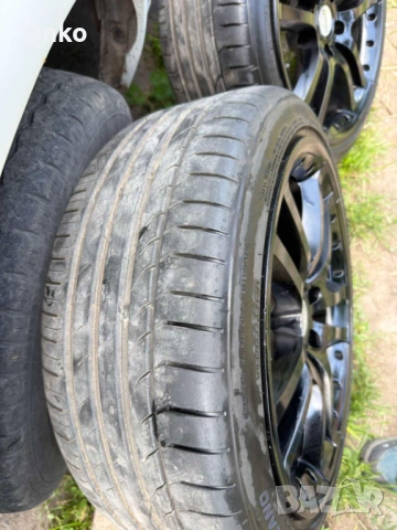  Продавам алуминиеви джанти с гуми 18цола 5x112., снимка 3 - Гуми и джанти - 54691793