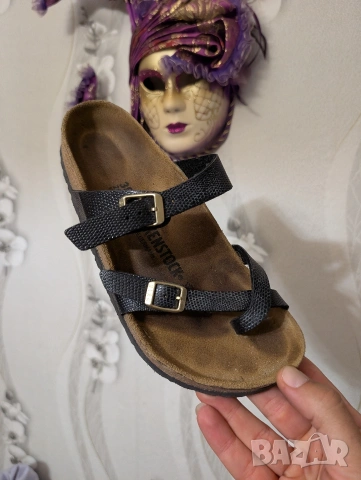 чехли / сандали Birkenstock Mayari номер 38 , от естествена кожа, кафеви 