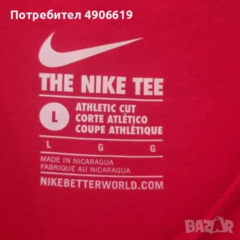 Оригинална спортна тениска Nike за фитнес тренировки Размер L нова с етикет, снимка 3 - Спортни дрехи, екипи - 55541795