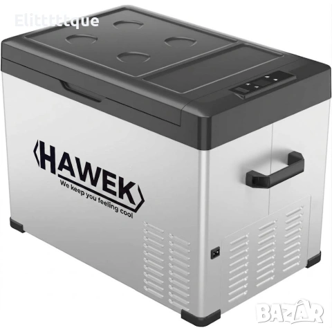 Портативен компресорен хладилник HAWEK 40L – 12V / 24V / 220V | Охлаждане и замразяване навсякъде