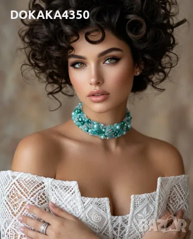 Уникално, ръчно изработено колие колие