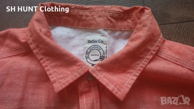 DIESEL Regilar Fit Coton Shirt Размер L мъжка памучна риза 9-69, снимка 9 - Ризи - 55494133