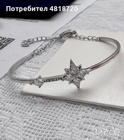 Нова гривна Swarovski , снимка 4 - Гривни - 54567846