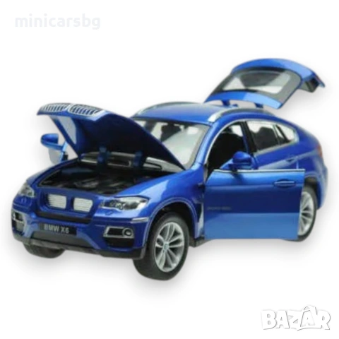 Метални колички: BMW X6 E71 1:26 метален модел със светлини и звук, снимка 2 - Колекции - 54978907