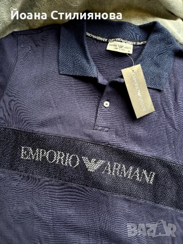 Мъжка тениска Emporio Armani, снимка 2 - Тениски - 54552294