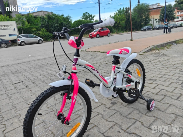 PA Детски велосипед 18" ALICE бял, снимка 5 - Велосипеди - 54863953
