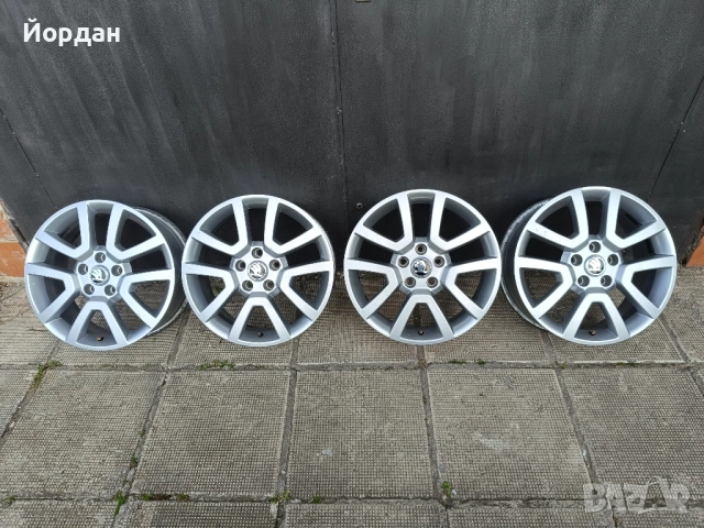 ОРИГИНАЛНИ джанти 17 ' цола 5x112 SKODA / Шкода ЕТ45 7J 57,1, снимка 6 - Гуми и джанти - 54568946