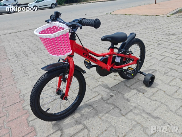 CROSS Алуминиев велосипед 16" DAISY червен, снимка 2 - Велосипеди - 54863911