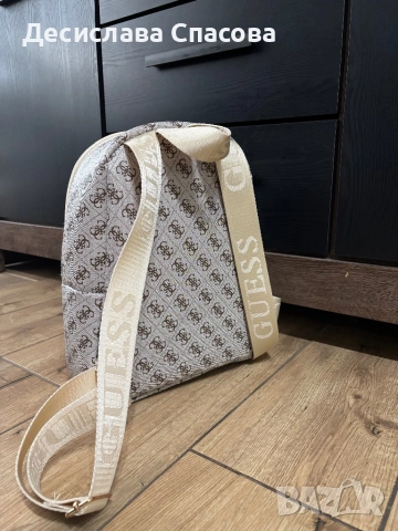 Дамска бежова раница, снимка 2 - Раници - 54256871