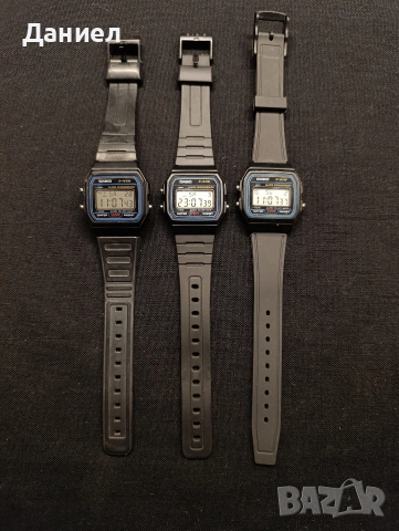 Три часовника Casio F91 W