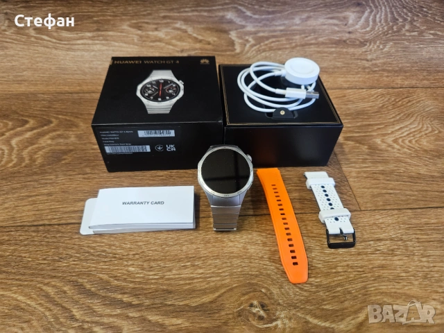Смарт часовник Smart Watch HUAWEI WATCH GT 4 (46mm) Silver Steel – Чисто нов, Пълен комплект, снимка 2 - Смарт часовници - 54065772