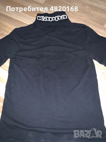 Оригинална мъжка тениска с яка Kappa (Размер M) - Black, снимка 2 - Тениски - 54457110