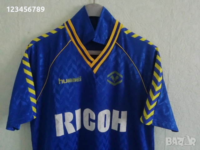Hellas Verona 1987-1988-1989 Hummel оригинална тениска фланелка екип Верона ретро vintage , снимка 4 - Тениски - 53509322