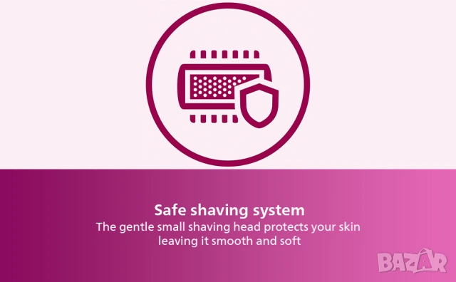 Дамска електрическа самобръсначка Philips SatinShave Essential HP6341/00 Wet & Dry [НОВА], снимка 8 - Електрически самобръсначки - 55206314