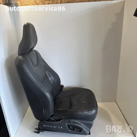 Предна дясна кожена седалка черна за Volvo XC60 (2011) OEM, снимка 3 - Части - 55628736
